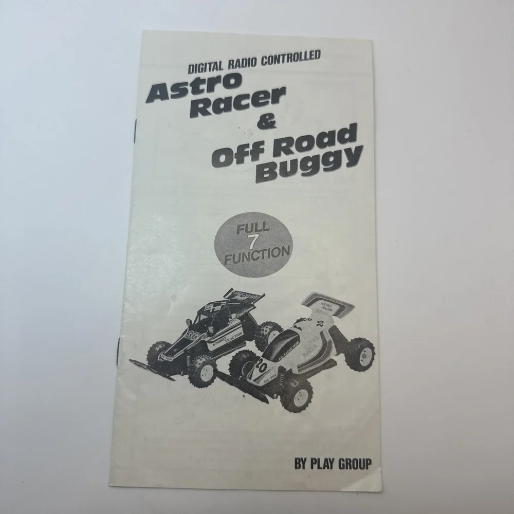 Vintage 1988 Astro Racer Off Road Buggy RC Car Instruction Manual Play Group Toy